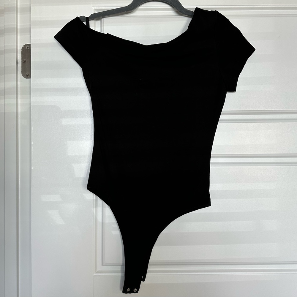 REVOLVE Off Shoulder black Bodysuit - Picture 4 of 6